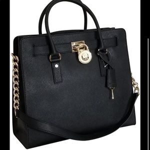 Michael Kors large Hamilton NS Tote saffiano leather black